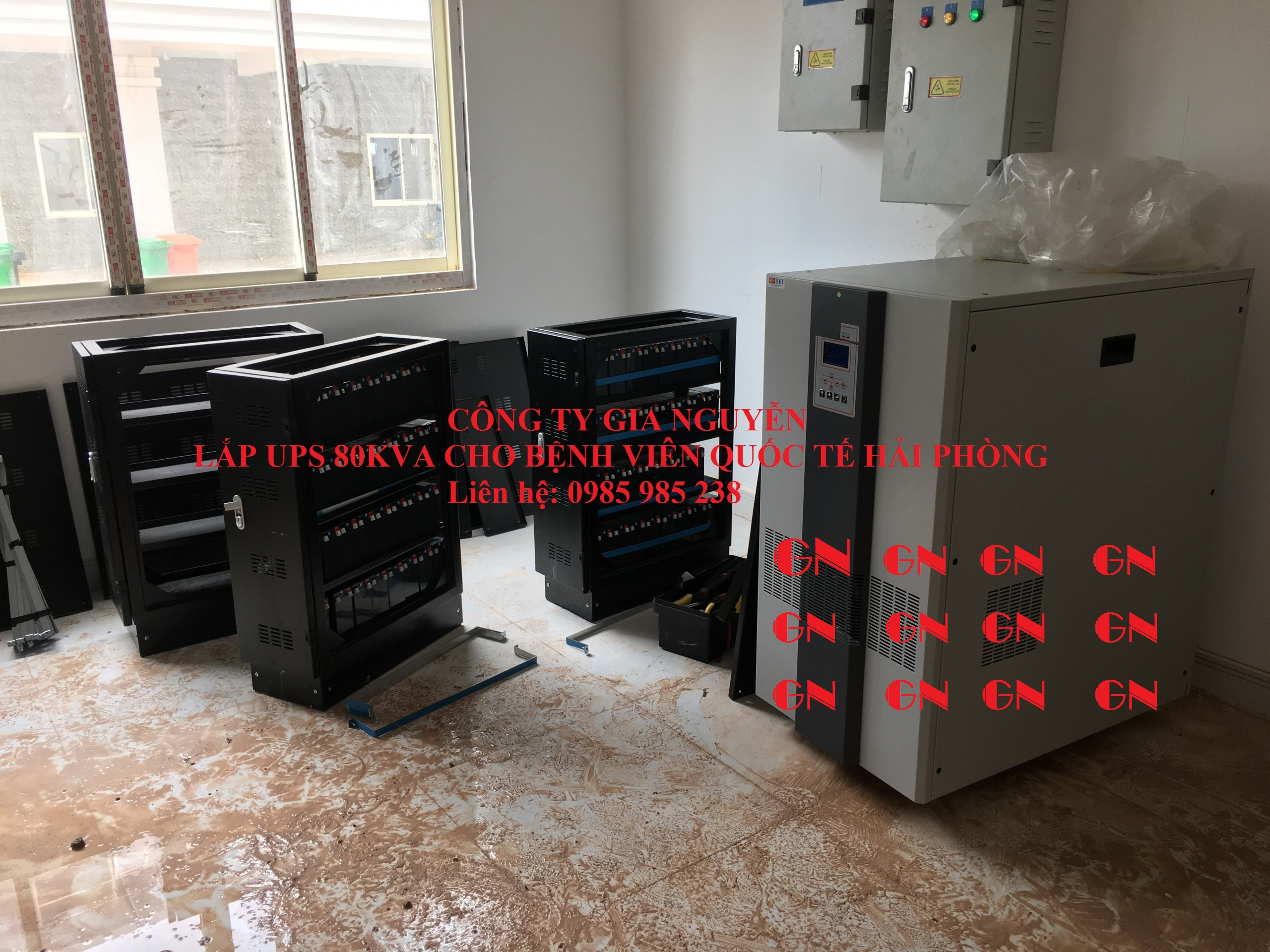 Lắp đặt UPS 120kVA Online cho bệnh viện quốc tế - Hải Phòng